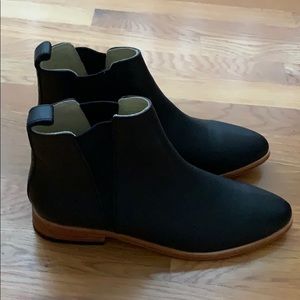 black Chelsea boots